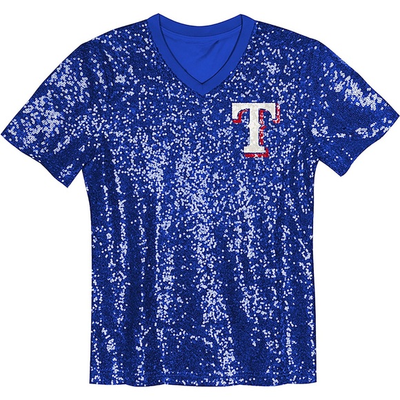 Texas Rangers Other - Blue Sequin Girl Texas Rangers Top